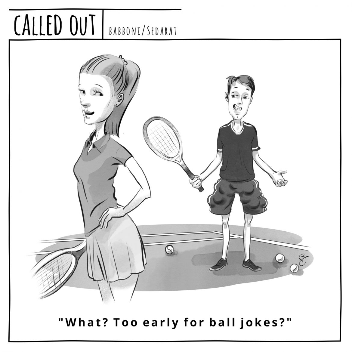 Balls Tennis Between the Lines