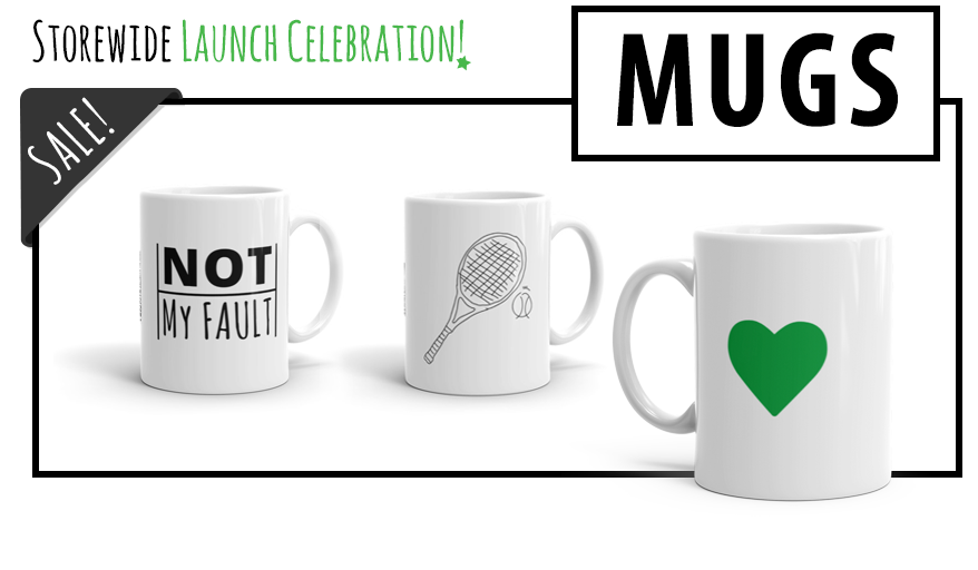 Tennis Between The Lines sale-mugs